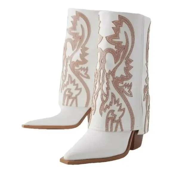 Azalea Wang Esperanza Cowboy Boot Size 9 - Picture 2 of 11